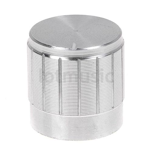 Silver Aluminum Knob 17x17mm Audio Volume Control Knob IR AUX Pointer KNOB