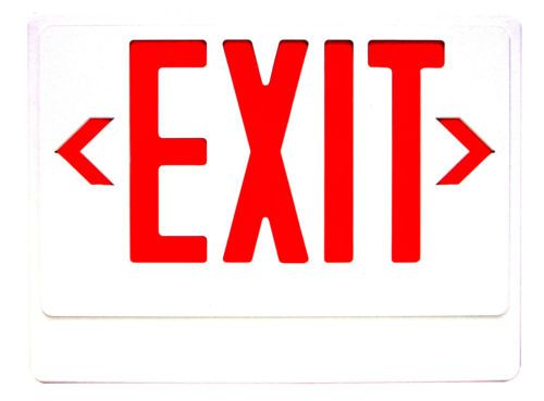 Royal Pacific LED Exit Sign with Remote Capability in Red