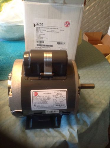 3/4 HP GENERAL PURPOSE MOTOR,  1 PHASE RPM: 1725 115/230V NEW IN  BOX