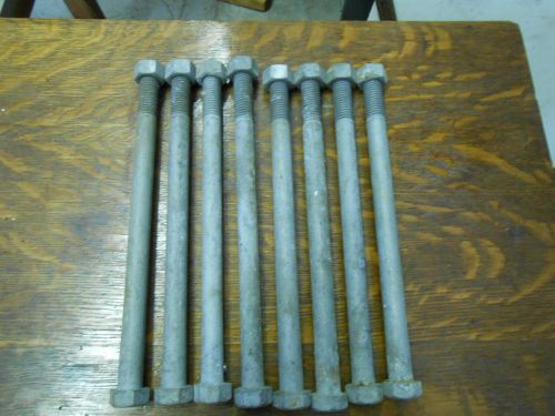 10  Bolts 5/8&#034;x10&#034; Galvanized hex head with 10nuts