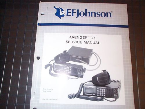 EF Johnson AVENGER GX Mobile Radio Service Manual VHF