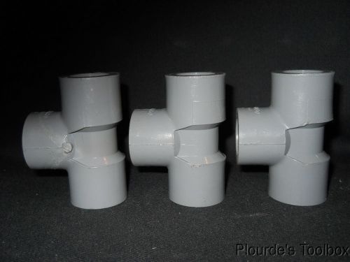 Lot of (3) new lasco cpvc 1/2&#034; female npt tee union fittings, sch 80, 805-005 for sale