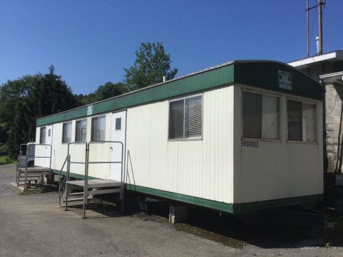 used office job trailer 10x 45 includes both sets of steps w/bath+ holding tank