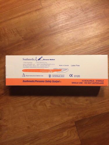 Personna Safety Scalpel / box of 10 / SMI1/73-0610 EXPIRED 03/2015 NEW IN BOX