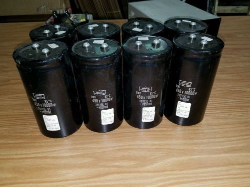 Lot of 8 Nippon Chemi-Con Capacitor&#039;s RWF 85°C 450v 10000pf 29T15L