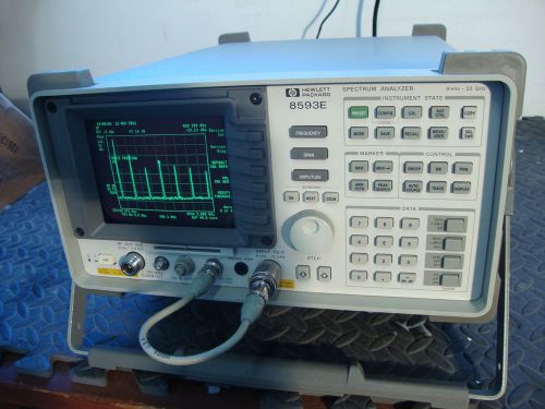 Hp agilent 8593a spectrum analyzer w/ tracking generator 26 ghz opt 4 10 21 for sale