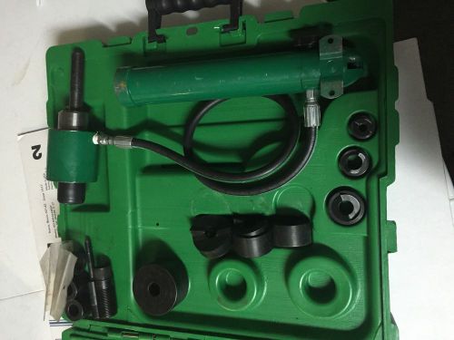 Greenlee Knockout Punch And Hydraulic Driver Set
