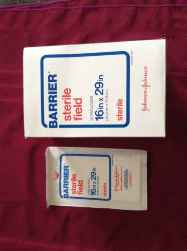 Johnson and Johnson barrier sterile field 16 x 29 280 total new in box