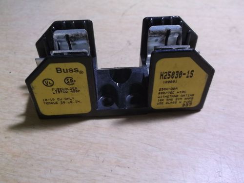 NEW Buss H25030-1S Fuse Holder Block Single 1 Pole 30A *FREE SHIPPING*