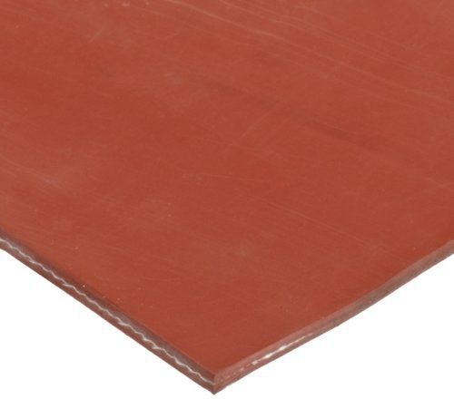 Silicone sheet, 70a durometer, smooth finish, no backing, red, 0.062&#034; thickness, for sale