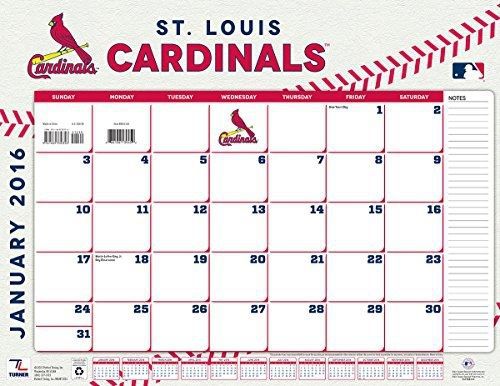 Turner St Louis Cardinals 2016 Desk Calendar, January-December 2016, 22 x 17&#034;