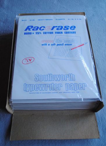 Vintage 500 sheet racerase 20lb southworth typewriter paper heavy weight b413c for sale