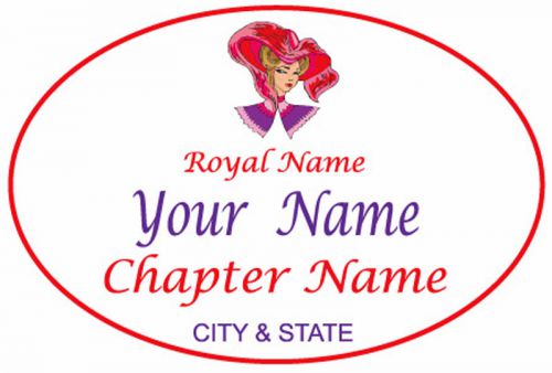 #5 tag Personalized MAGNETIC NAME BADGE TAG FOR THE RED HAT LADIES OF SOCIETY