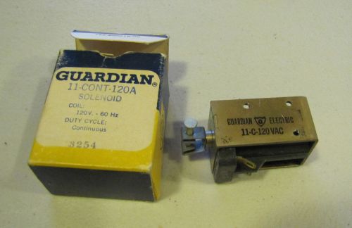 Guardian Electric 11 - Cont – 120A Solenoid Continous Cycle - New Old Stock