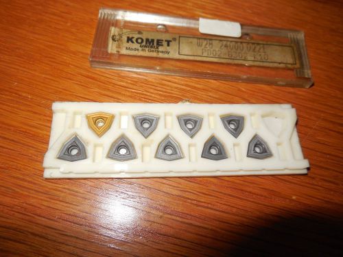 8 qty komet carbide inserts w28 24000.0221 pd02-8302-k10 free usa shipping! for sale