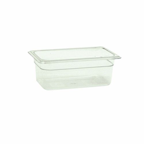 1 PC Ploy Polycarbonate Food Pan 1/4 Size 4&#034; Deep  -40°F to 210°F NSF Listed