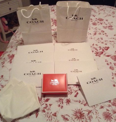Coach Gift Boxes/ Bags Tissue Paper