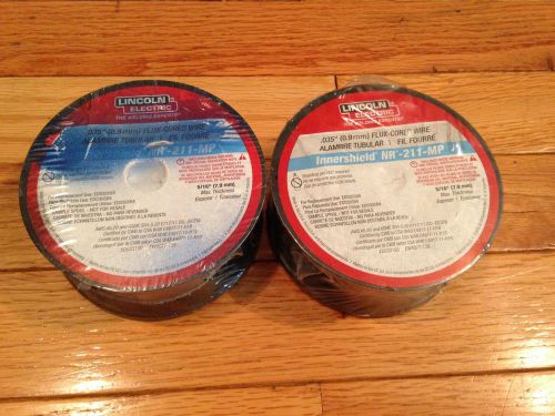 (2) LINCOLN ELECTRIC ED033190 MIG Welding Wire, NR-211-MP, .035, Spool