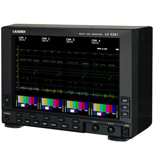 Leader LV5381S 4-Input Multi SDI Waveform Monitor w/ Display Options