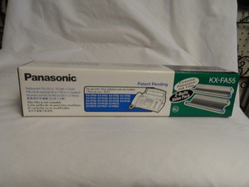 Genuine Panasonic Replacement Film KX-FA55  2 Roll Value Pack  NEW Ink Film