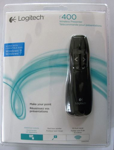 Logitech R400 Wireless Professional Presenter w/Red Laser Pointer/new in package