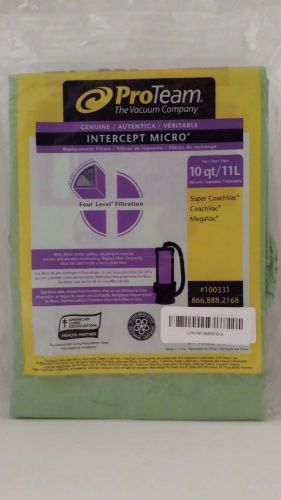 Proteam 10 QT Intercept Filter Bag Pkg 10 Super Coach Vac #100331