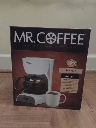 Mr.Coffee Simple Brew 4-Cup Switch Coffee Maker, White, TF4-NP
