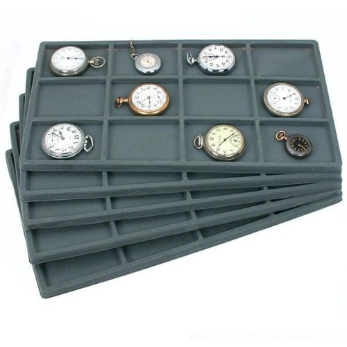 5 12 Gray Compartment Tray Insert Display Showcase