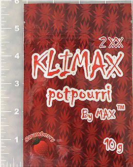 2XX Klimax Potpourri By Max Strawberry 10 g *50* Empty Bags