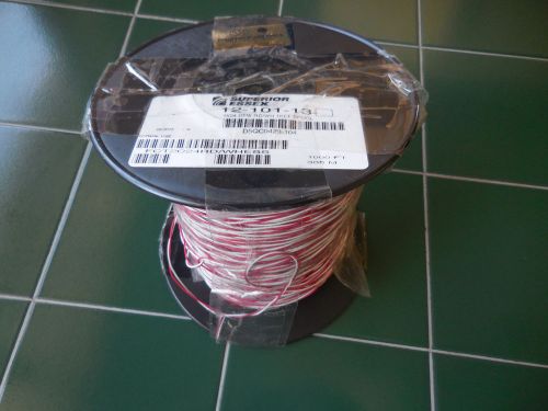 NEW 1000&#039; ESSEX 12-101-13 AWG 24 ONE PAIR CROSS CONNECT WIRE RED/WHITE