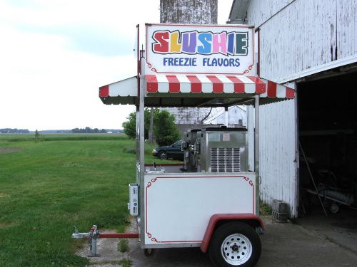 CONCESSION TRAILER FOR SOFT SERVE, SLUSHEE, FROZEN YOGURT AND MORE