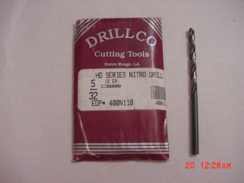 &gt;New&lt; Drillco Drill Bits 5/32 HD Series Nitro Drill EDP# 400N110  USA