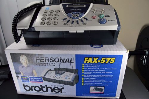 Brother FAX-575 Plain Paper FAX PHONE COPIER, Opened