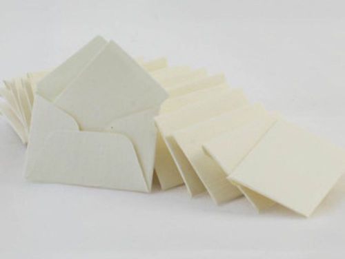 100ct Mini Ivory Envelopes 9.3cmx6cm