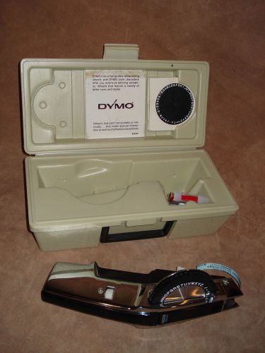 DYMO #1550 Deluxe Tapewriter in Box, Two Font Wheels