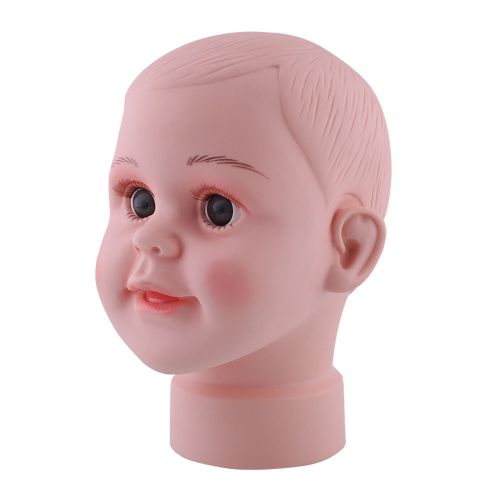 New child PVC Texture MANNEQUIN head 19cm 41cm Head Circumference positioning