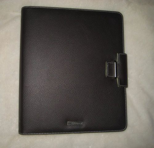 Day runner®terramo faux leather refillable planner 10&#034; x 12&#034; brown 403-0386 mint for sale