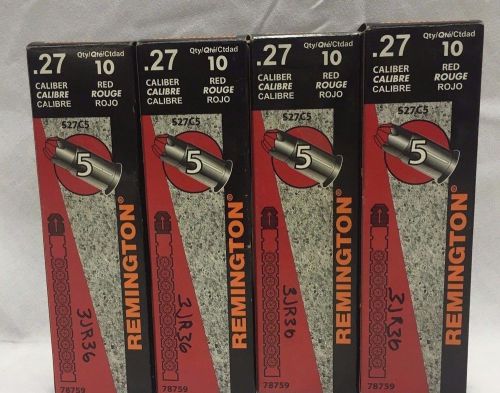 REMINGTON .27 CALIBER 78759 ~ RED ~ LOT OF 4 BOXES ~ 10 PER BOX ~ 40 TOTAL