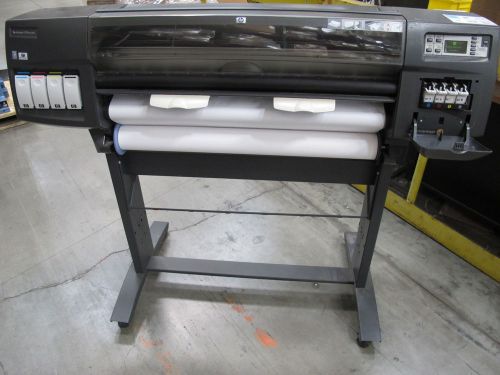 HP DesignJet 1055CM Plus C6075B 36&#034; Large Wide Format Plotter Printer Paper Ink
