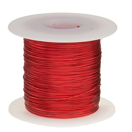 Magnet wire enameled copper wire 24 awg 1.0 lbs 803 length 0.0221 diameter red for sale