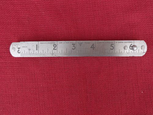 Products Engineering Folding Steel Rule #7036 Calibrated England by R.Chesterman