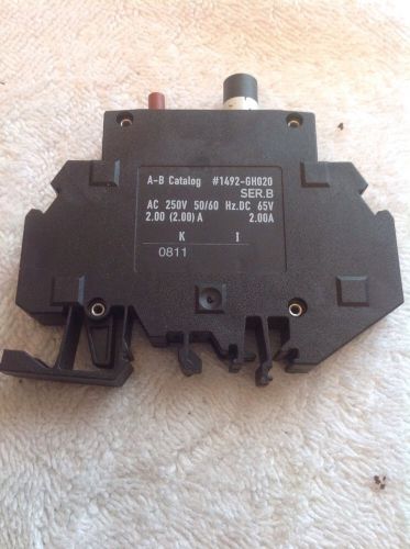 Allen Bradley Circuit Breaker 1492-GH020, 2.00 Amp