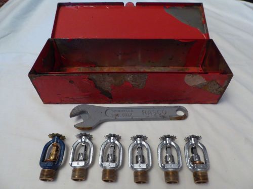 6 rasco fire sprinklers and rasco d wrench for sale