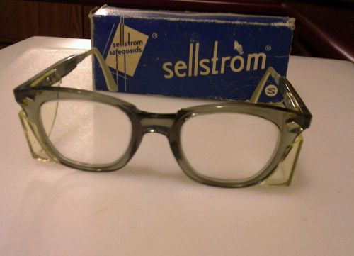 Vintage sellstrom steampunk safety glasses  with adjustable ear pieces with box for sale