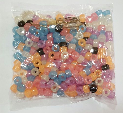 250x glow in dark color magic pony beads school science crafts party pinata toys for sale