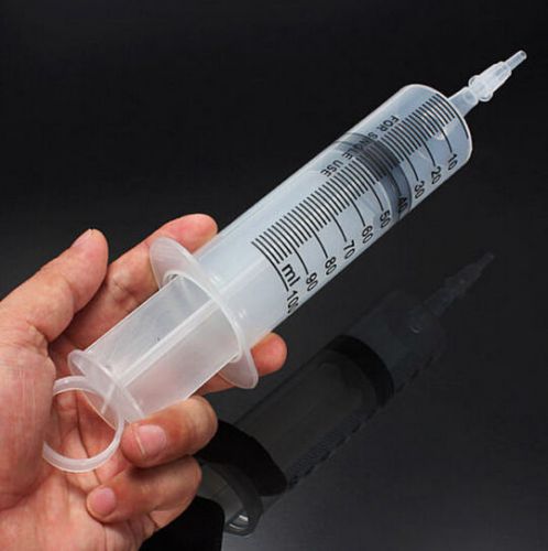 New nsiu reusable 100ml large big plastic hydroponics nutrient measuring syringe for sale