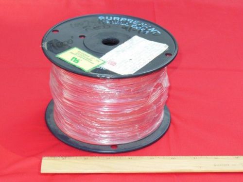 1000&#039; Red Spooled 18 AWG 16 Strand Type 1569/1007 1/64 Wall 300V