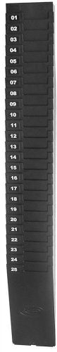 Time 25 card rack pocket expandable acroprint new black plastic wall mounting for sale