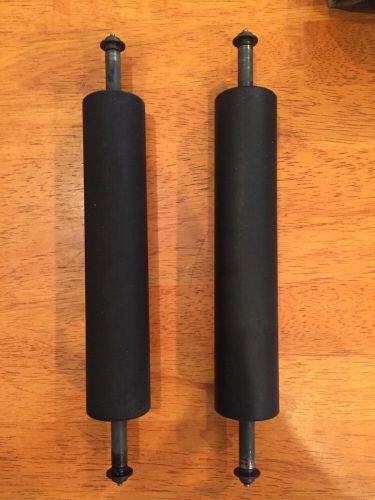 2 Ink Rollers Matching Pair 5&#034; X 7&#034; Letterpress Printing Lightly Used Exc Cond