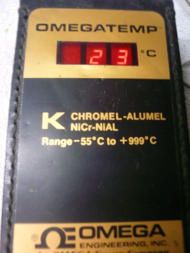 Vintage omegatemp k chromel-alumel nicr...-55 c to + 999 c..  with probe for sale
